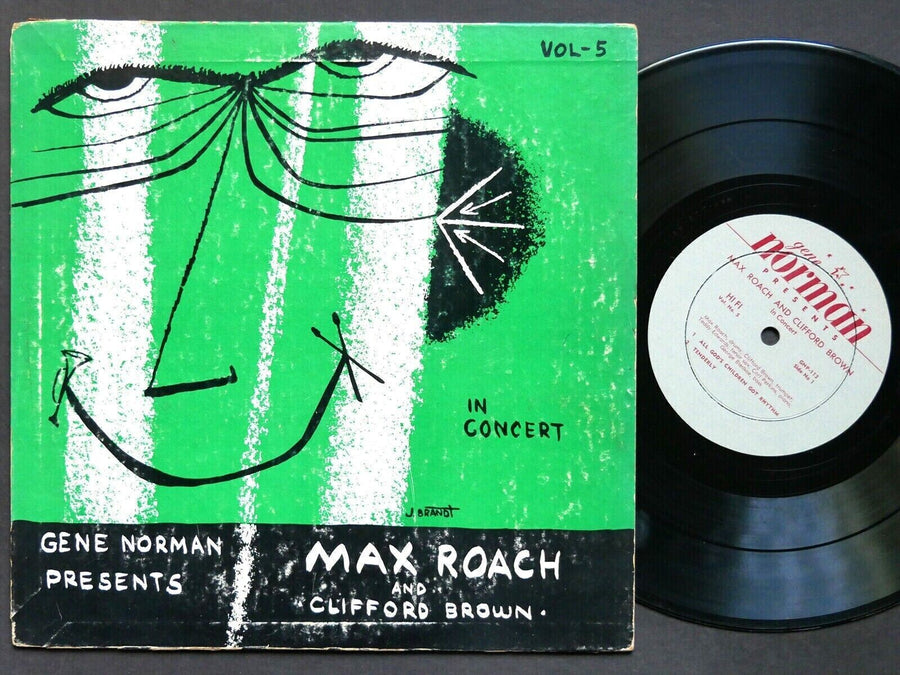 CLIFFORD BROWN MAX ROACH In Concert 10" LP Gene Norman No. 5 US 1955 DG MONO