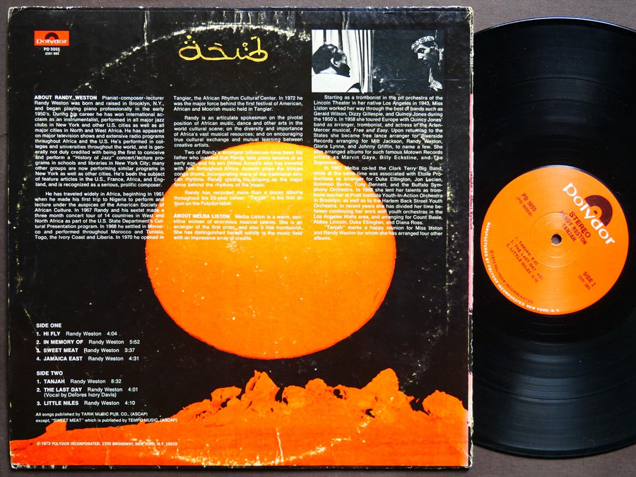 RANDY WESTON Tanjah LP POLYDOR PD 5055 US 1973 Billy Harper Ron Carter Candido