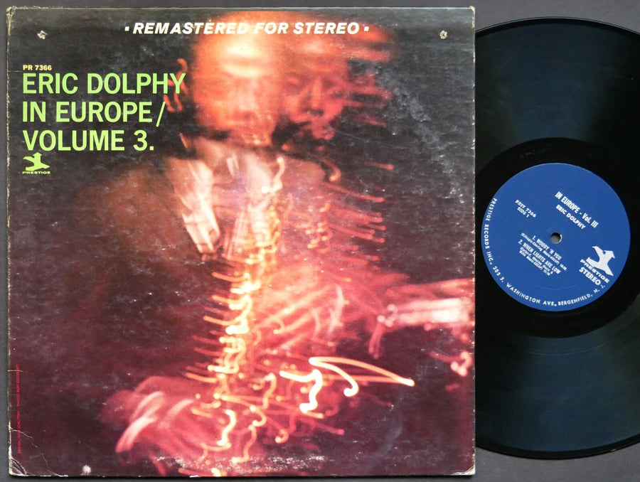 ERIC DOLPHY In Europe / Volume 3. LP PRESTIGE PRST 7366 US 1965 JAZZ RVG ST