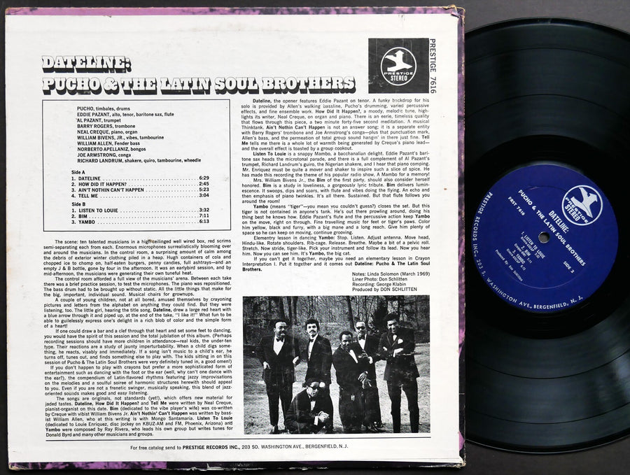 PUCHO & The Latin Soul Brothers Dateline: LP PRESTIGE PRST 7616 US 1969 JAZZ