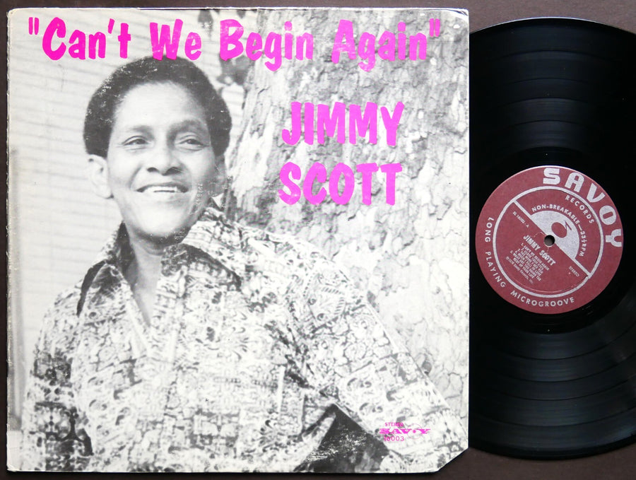 JIMMY SCOTT Can't We Begin Again LP SAVOY RECORDS SL 16003 US 1976 Jazz Blues