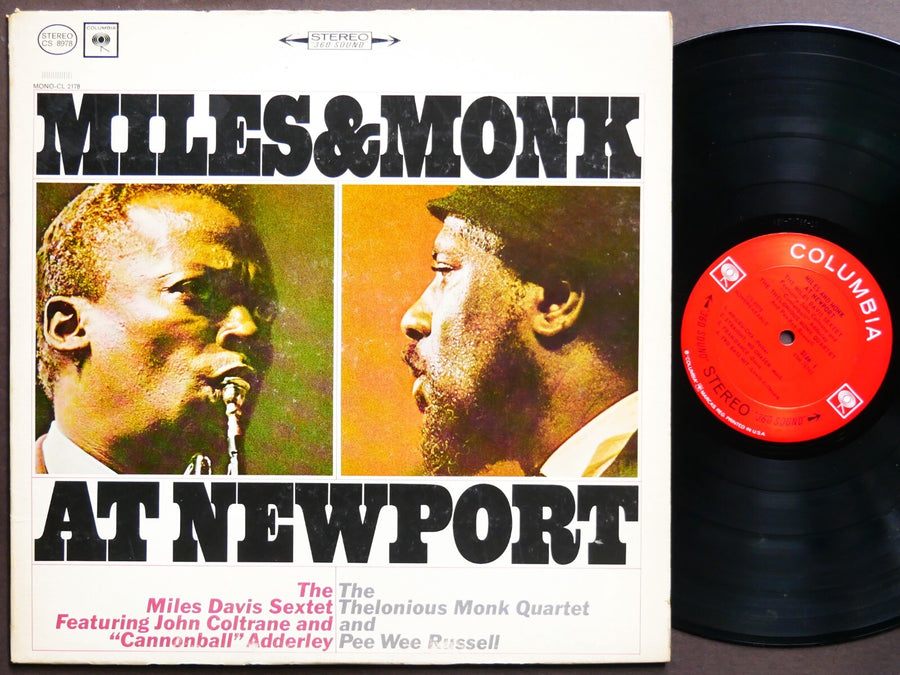 MILES DAVIS THELONIOUS MONK JOHN COLTRANE At Newport LP COLUMBIA CS 8978 JAZZ