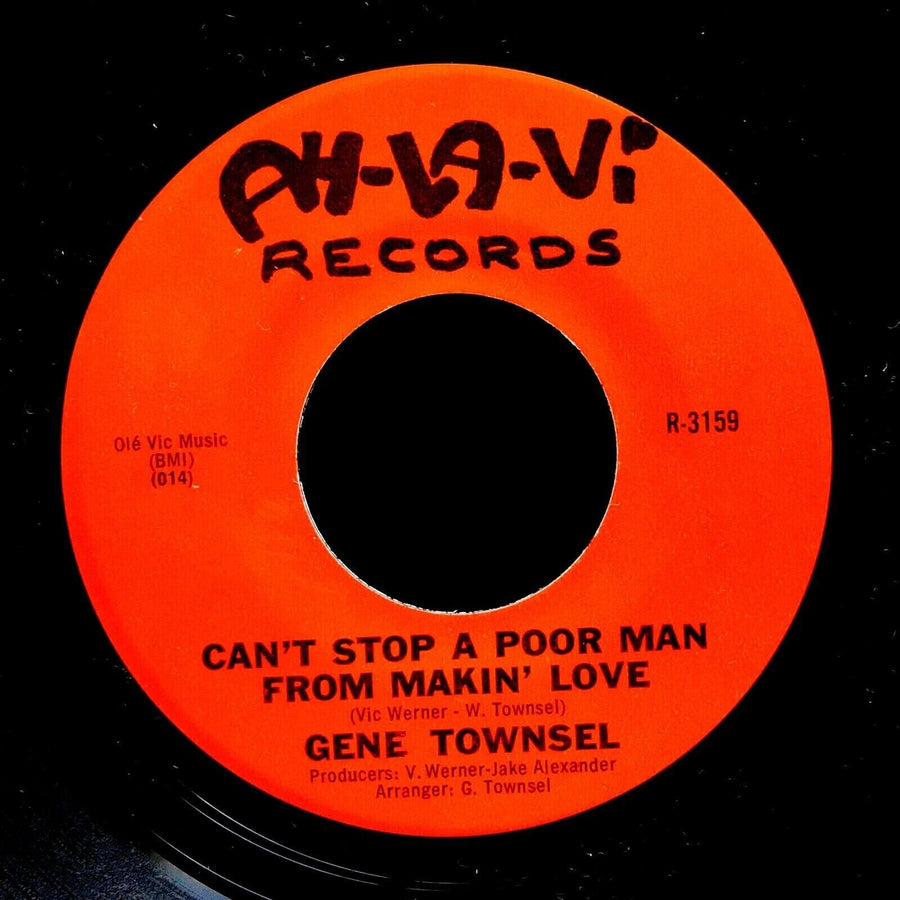 GENE TOWNSEL Mr. Boon Tang / Can't Stop 45 AH-LA-VI R3159 Northern Soul Funk NM