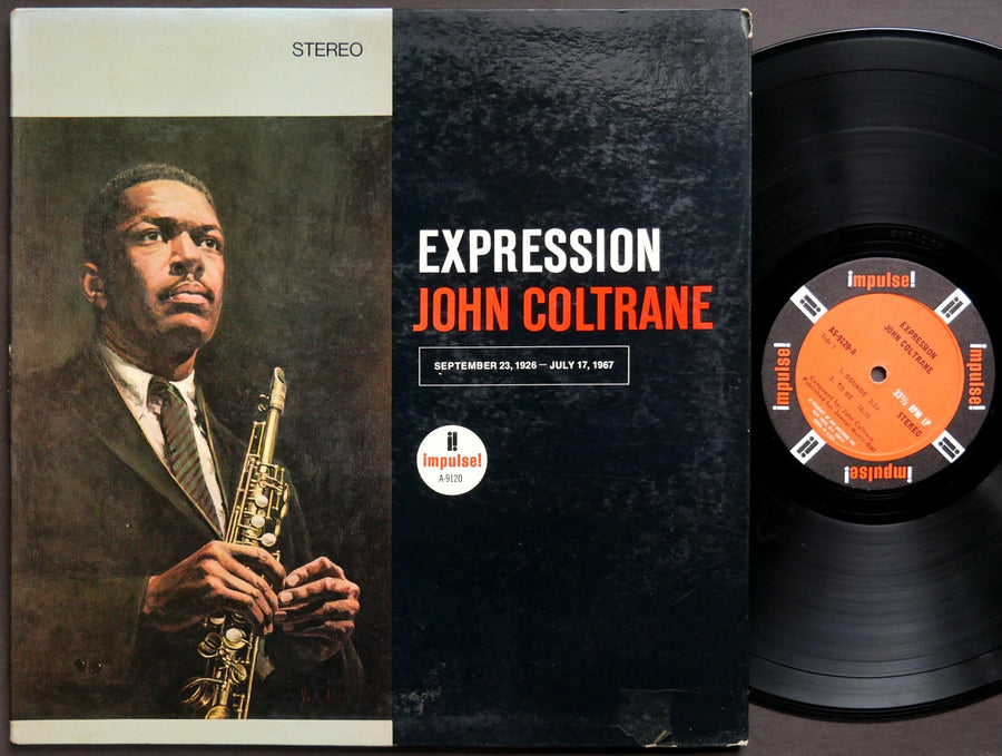JOHN COLTRANE Expression LP IMPULSE! AS-9120 US 1967 RVG JAZZ Alice Coltrane VG+