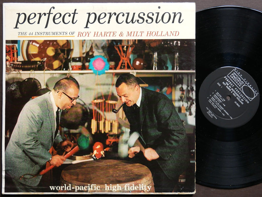ROY HARTE & MILT HOLLAND Perfect Percussion LP WORLD PACIFIC WP-1405 US '61 MONO