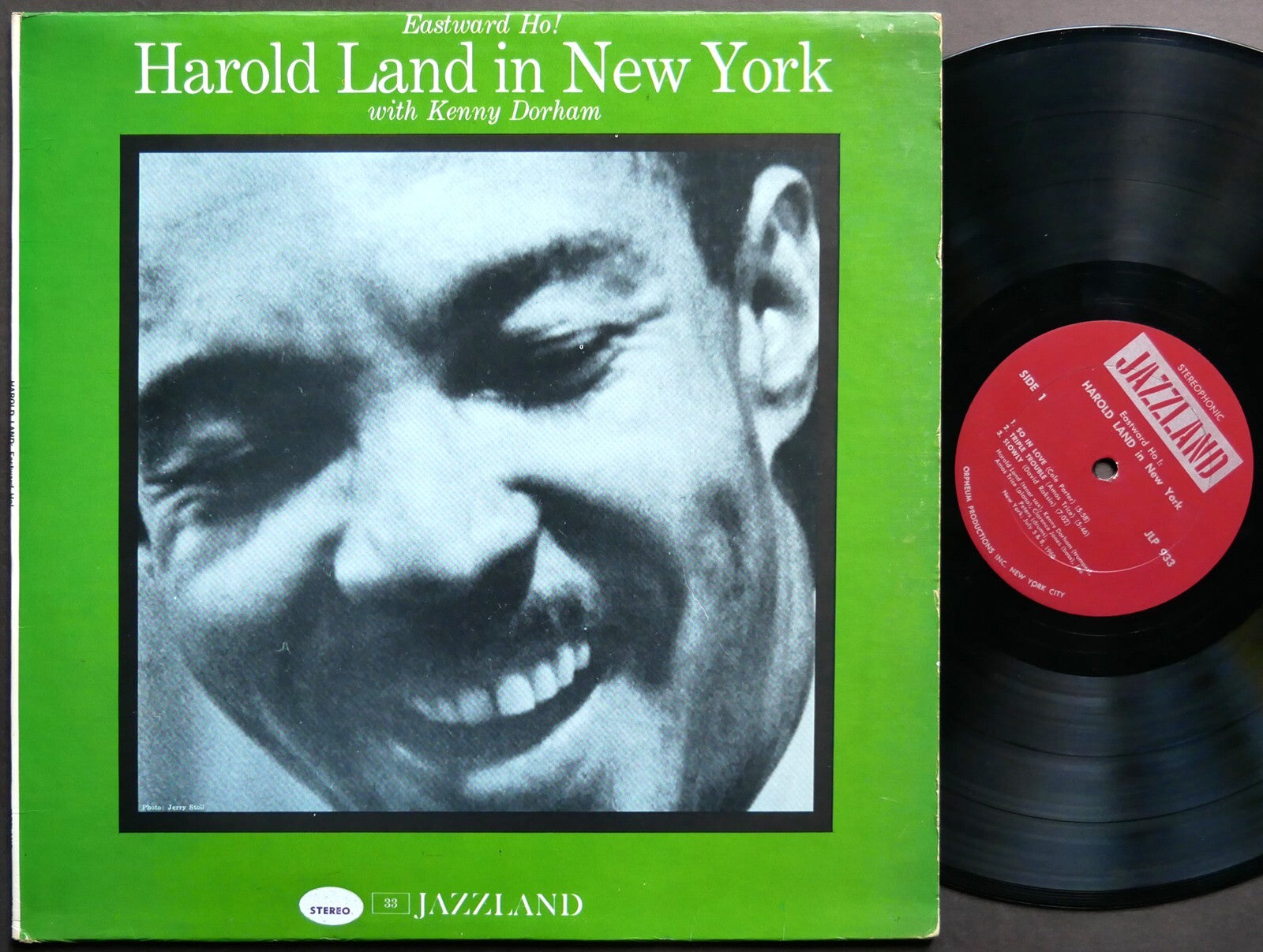 HAROLD LAND KENNY DORHAM Eastward Ho! In New York LP JAZZLAND JLP 933 US 1966