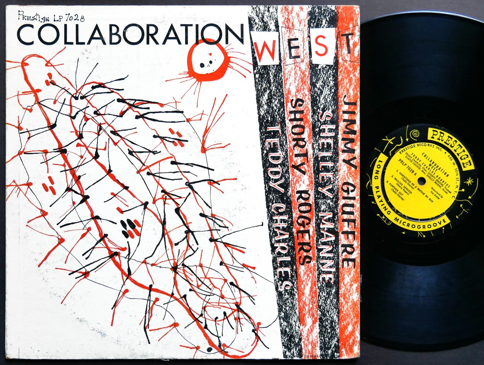 TEDDY CHARLES SHELLEY MANNE Collaboration West LP PRESTIGE PRLP 7028 US '56 MONO
