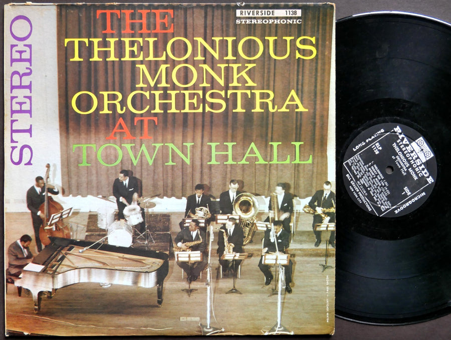 THELONIOUS MONK At Town Hall LP RIVERSIDE RLP 1138 DG Donald Byrd Charlie Rouse