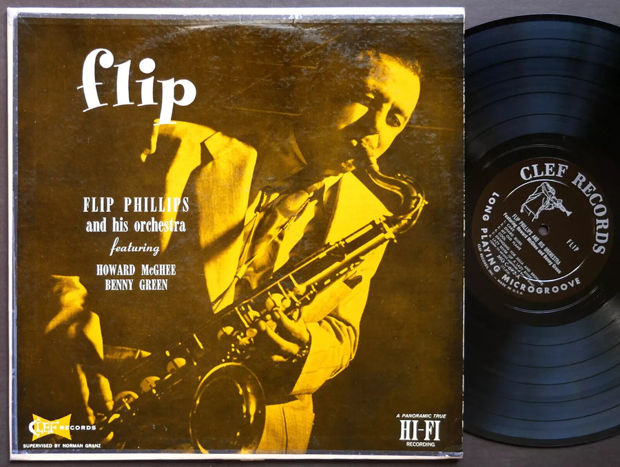 FLIP PHILLIPS HOWARD MCGHEE BENNY GREEN Flip LP CLEF MGC-693 US 1956 DG MONO