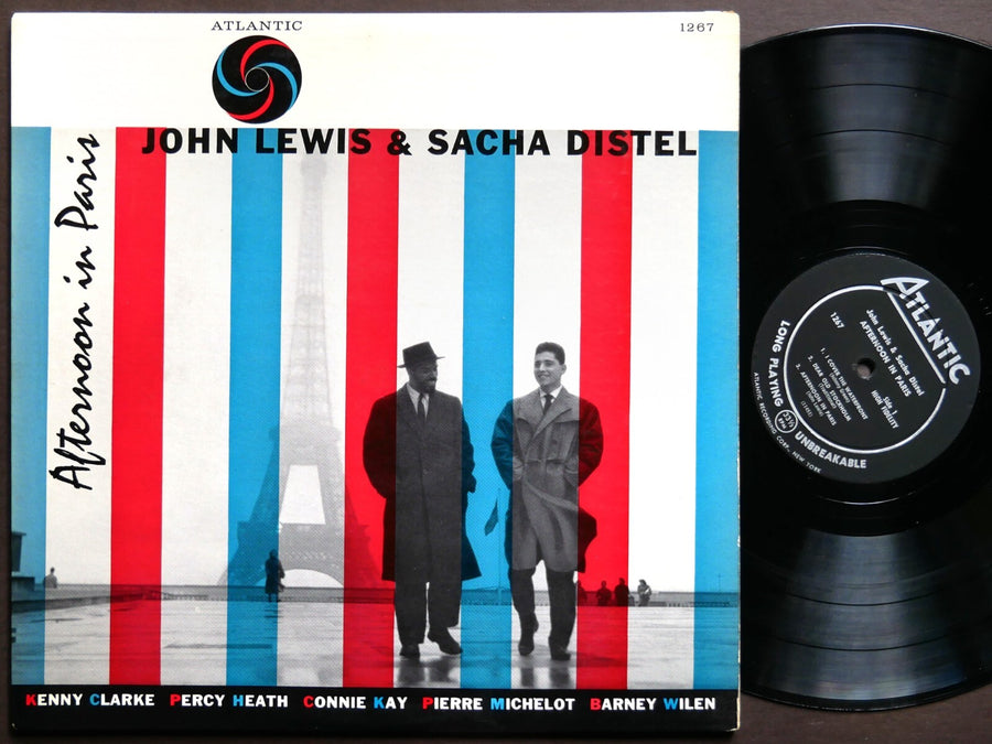 JOHN LEWIS & SACHA DISTEL Afternoon In Paris LP ATLANTIC 1267 US '57 DG MONO VG+