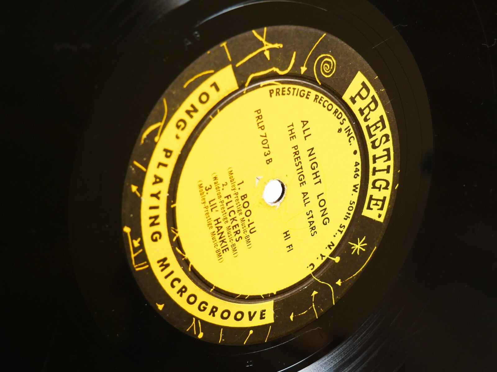 HANK MOBLEY DONALD BYRD PRESTIGE ALL STARS All Night Long 7073 US 1958 RVG MONO