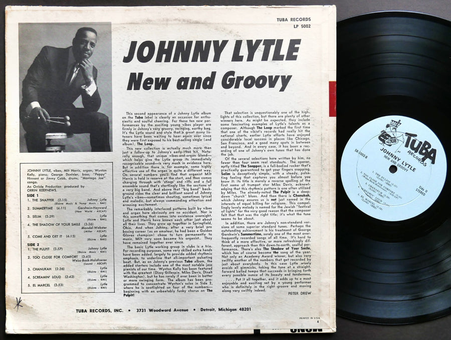JOHNNY LYTLE New And Groovy LP TUBA LP 5002 US 1967 DG Wynton Kelly Jimmy Cobb