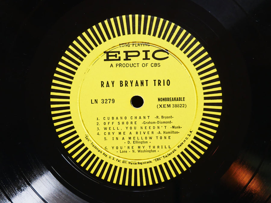 RAY BRYANT Trio LP EPIC LN 3279 US 1956 DG MONO JAZZ Kenny Clarke Candido