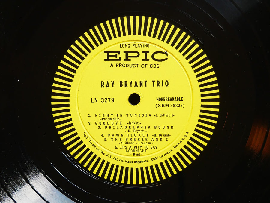 RAY BRYANT Trio LP EPIC LN 3279 US 1956 DG MONO JAZZ Kenny Clarke Candido