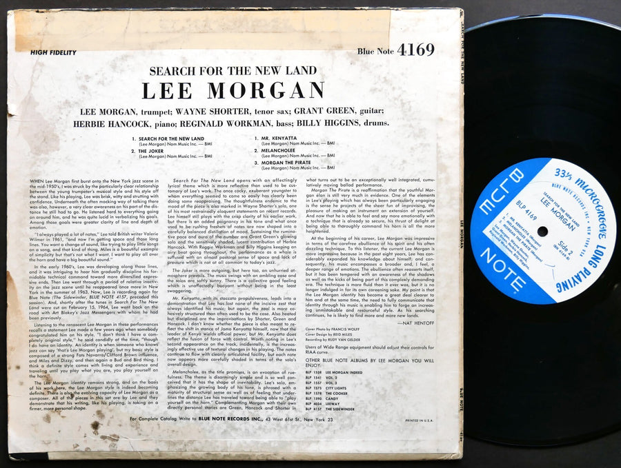 LEE MORGAN Search For The New Land LP BLUE NOTE 4169 NY EAR MONO Wayne Shorter