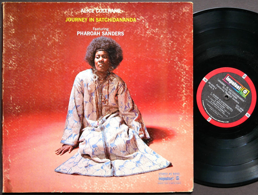 ALICE COLTRANE PHAROAH SANDERS Journey In Satchidananda LP IMPULSE! AS-9203 JAZZ