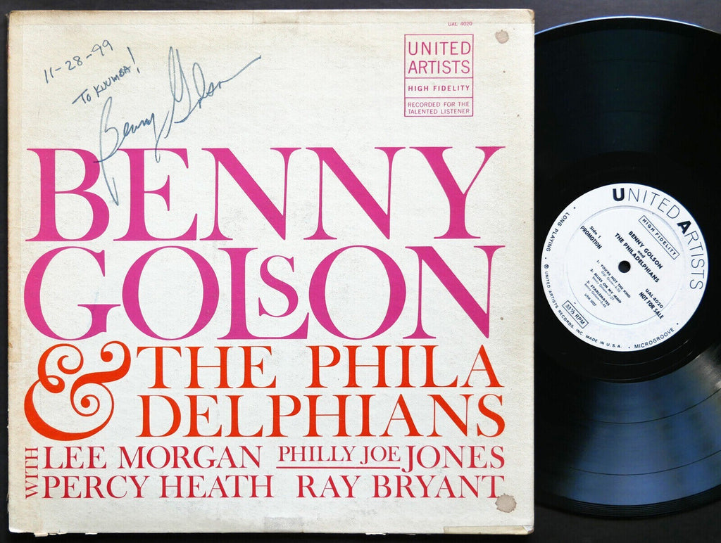 SIGNED by BENNY GOLSON & The Philadelphians UNITED ARTISTS UAL 4020 DG MONO