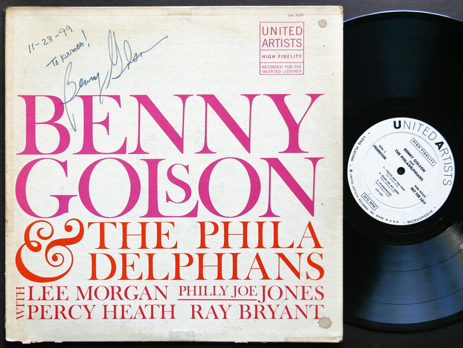 SIGNED by BENNY GOLSON & The Philadelphians UNITED ARTISTS UAL 4020 DG MONO