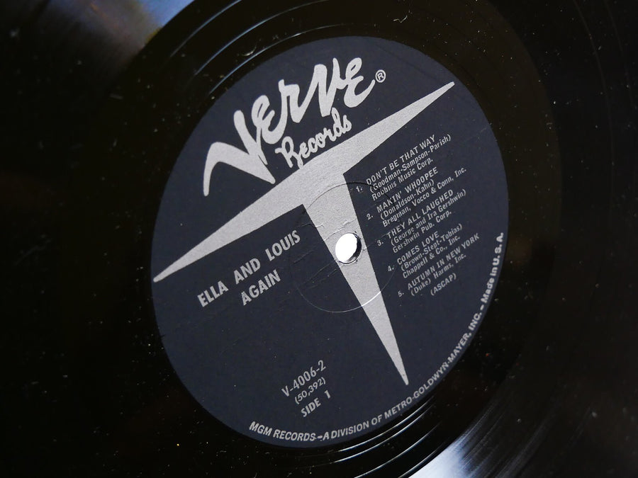 ELLA FITZGERALD LOUIS ARMSTRONG Ella And Louis Again LP VERVE MGV 4006-2 US 1957