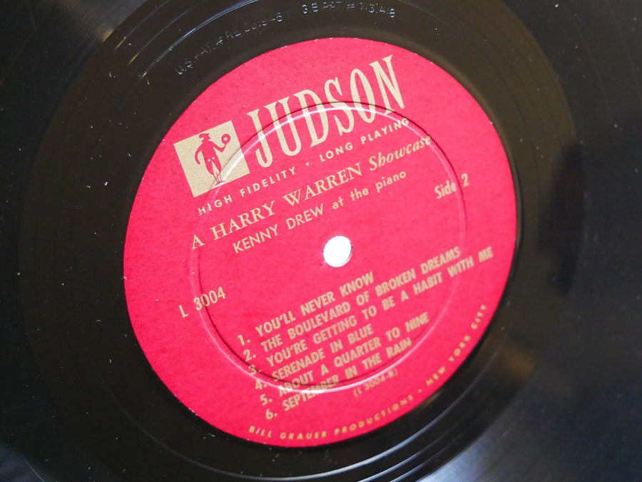 KENNY DREW A Harry Warren Showcase LP JUDSON L3004 US 1957 DG MONO Wilbur Ware