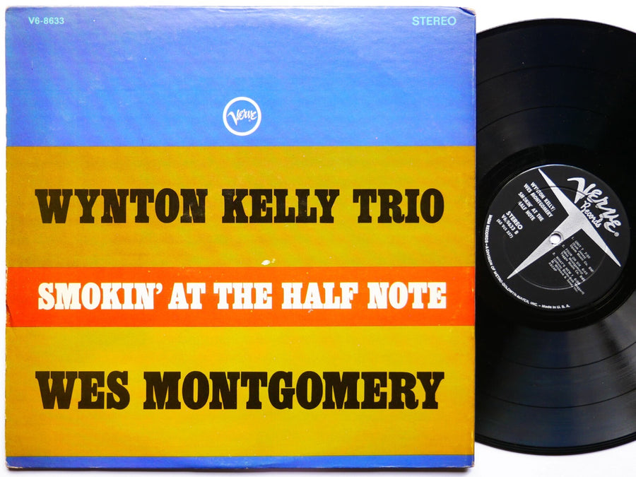 WYNTON KELLY WES MONTGOMERY Smokin' At The Half Note LP VERVE V6-8633 RVG DG VG+