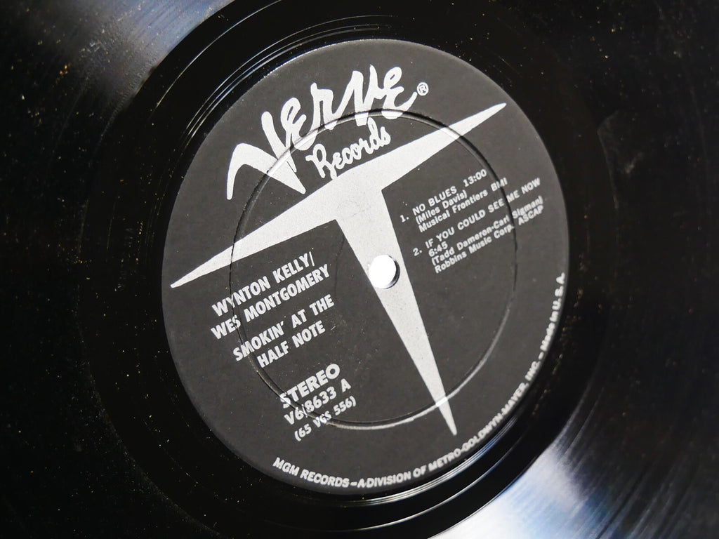 WYNTON KELLY WES MONTGOMERY Smokin' At The Half Note LP VERVE V6-8633 RVG DG VG+