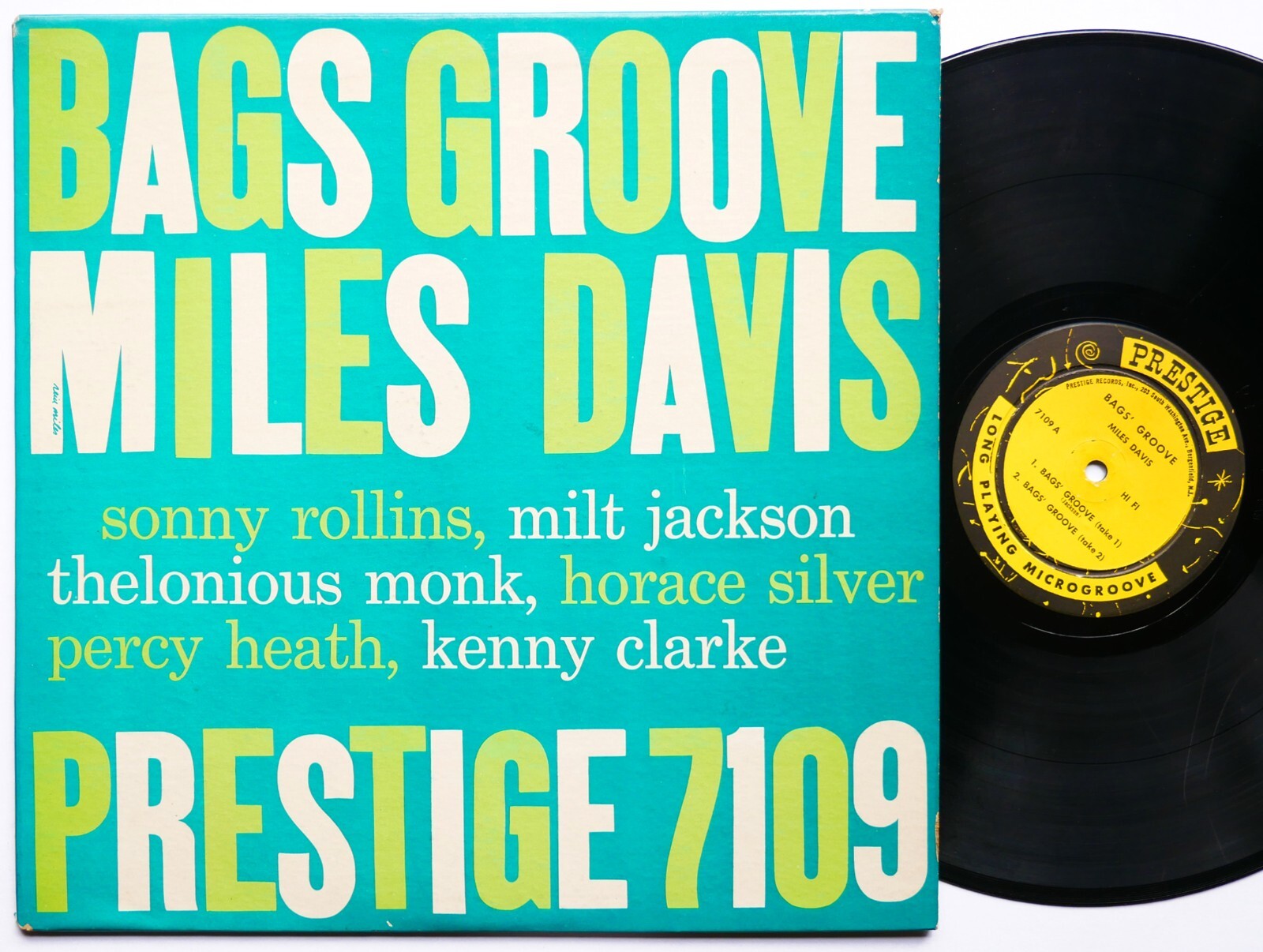 MILES DAVIS Bags Groove LP PRESTIGE 7109 NJ MONO Sonny Rollins Thelonious Monk