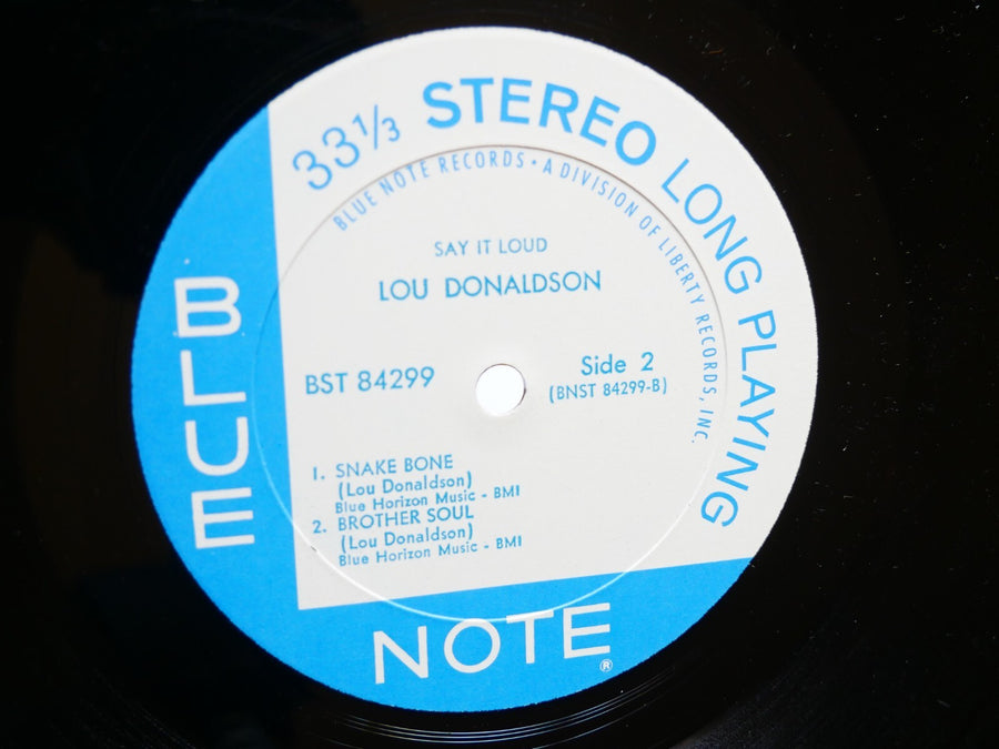 LOU DONALDSON Say It Loud! LP BLUE NOTE BST 84299 US 1969 RVG JAZZ Blue Mitchell