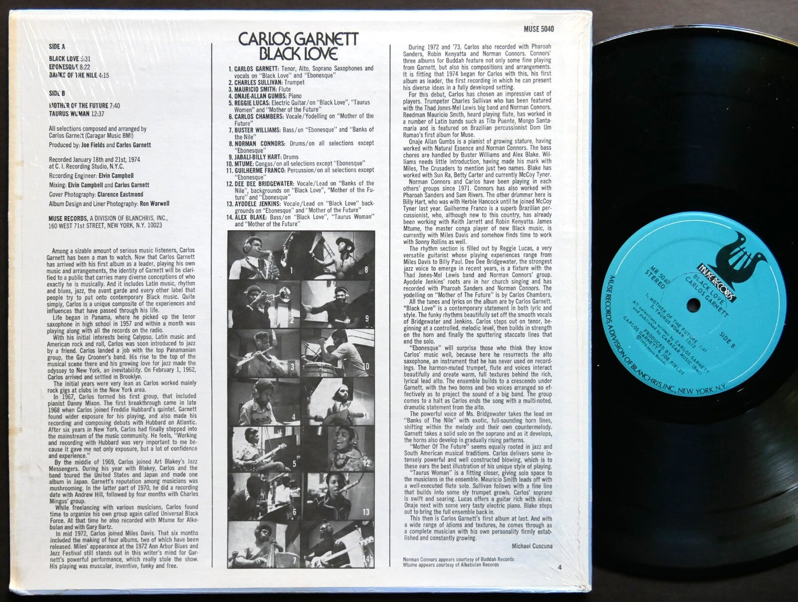 CARLOS GARNETT Black Love LP MUSE RECORDS MR 5040 US 1974 Buster Williams Mtume