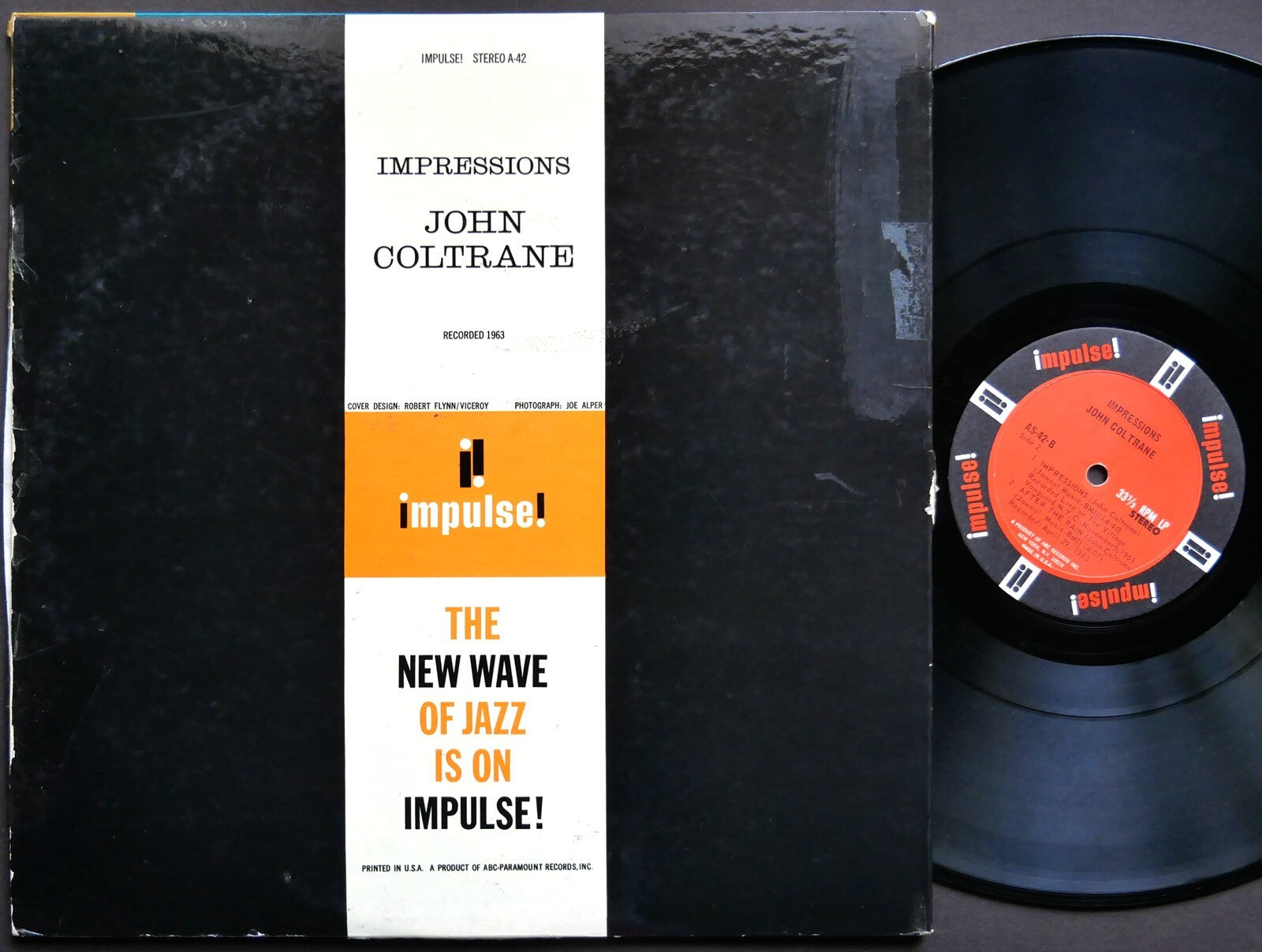 JOHN COLTRANE Impressions LP IMPULSE! AS-42 US 1967 RVG Eric Dolphy Elvin Jones