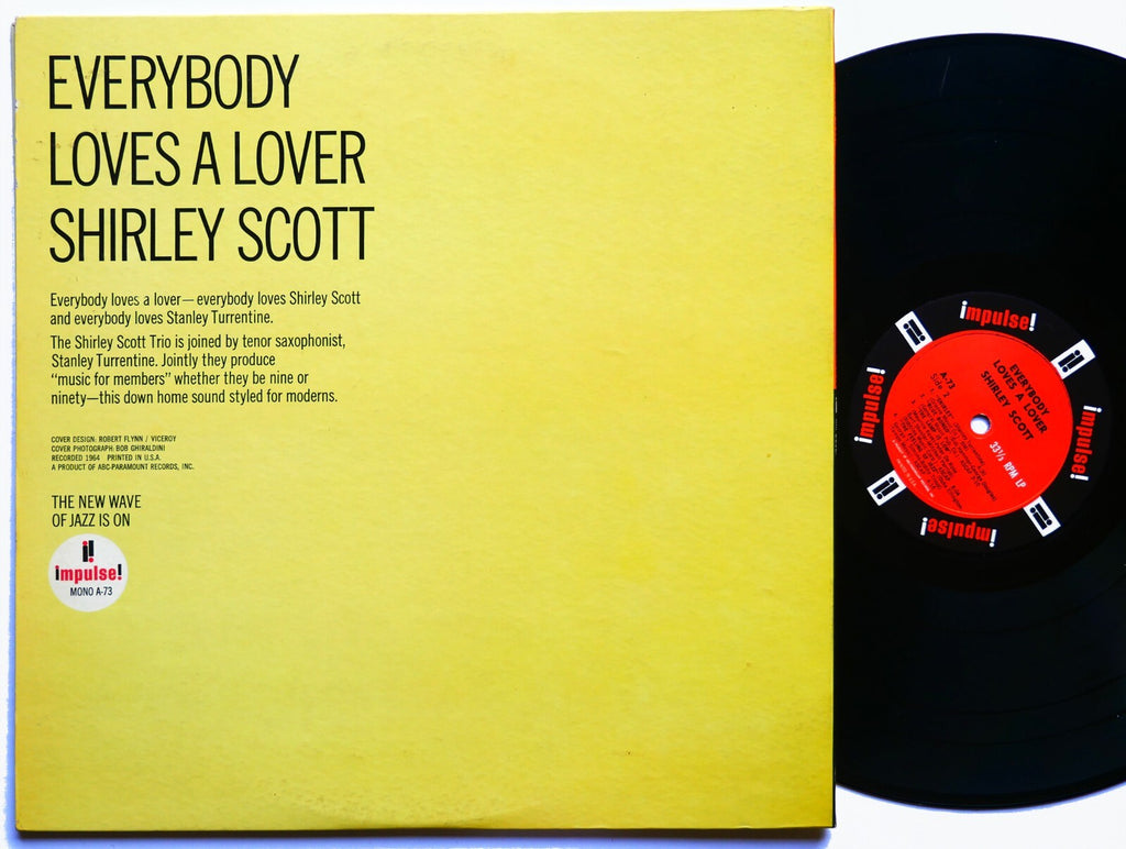 SHIRLEY SCOTT Everybody Loves A Lover LP IMPULSE! A-73 MONO Stanley Turrentine