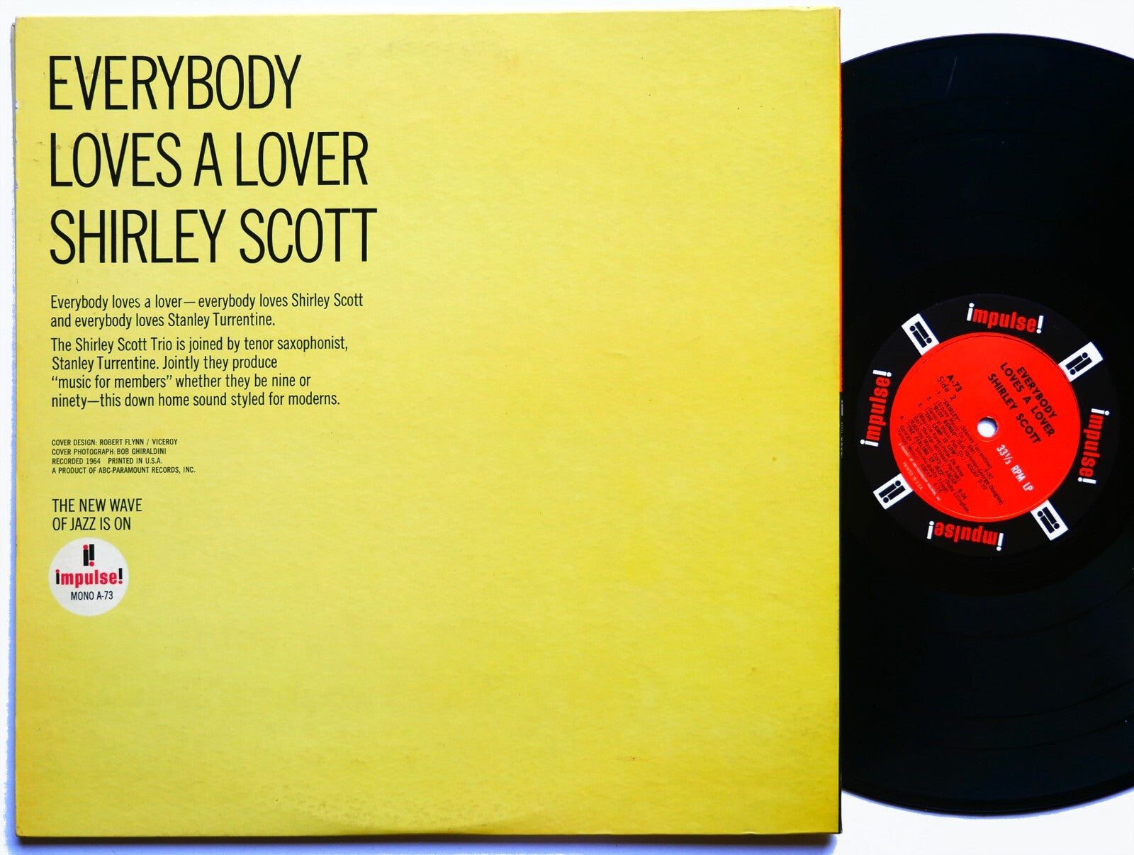 SHIRLEY SCOTT Everybody Loves A Lover LP IMPULSE! A-73 MONO Stanley Turrentine