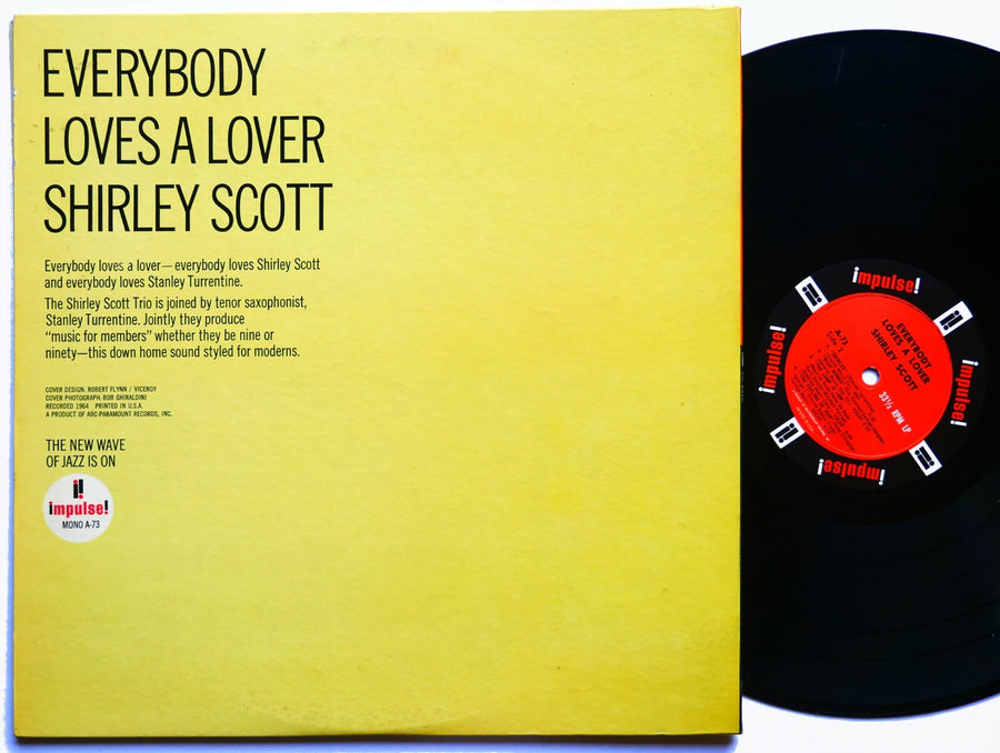 SHIRLEY SCOTT Everybody Loves A Lover LP IMPULSE! A-73 MONO Stanley Turrentine