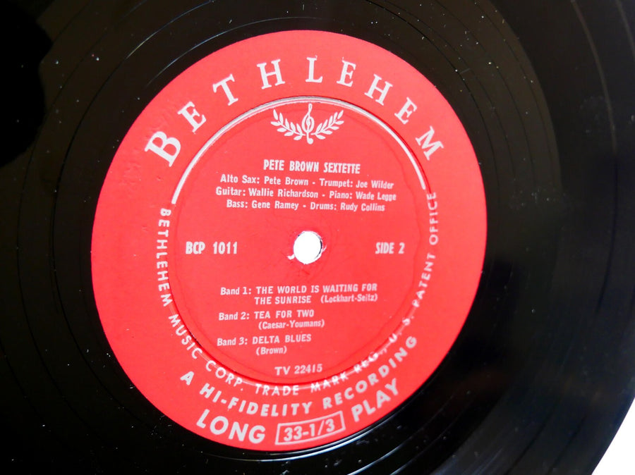 PETE BROWN Sextette Peter The Great LP BETHLEHEM BCP 1011 US '55 MONO Joe Wilder