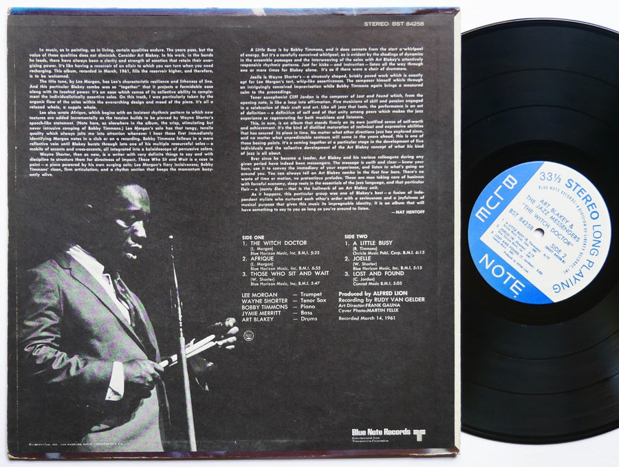 ART BLAKEY The Witch Doctor LP BLUE NOTE 84258 US 1967 Lee Morgan Wayne Shorter