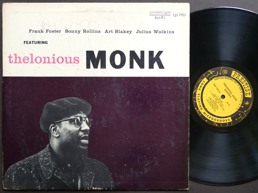 THELONIOUS MONK PRESTIGE LP 7053 US 1956 DG MONO W.50th Sonny Rollins Art Blakey