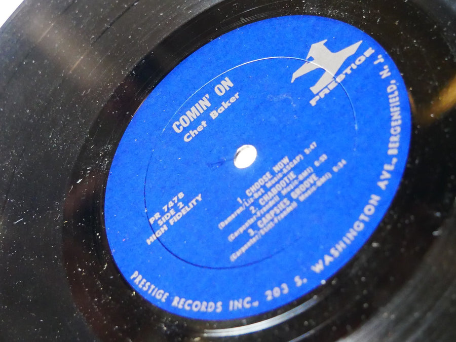 CHET BAKER Quintet Comin' On With LP PRESTIGE PR 7478 US 1967 MONO Roy Brooks