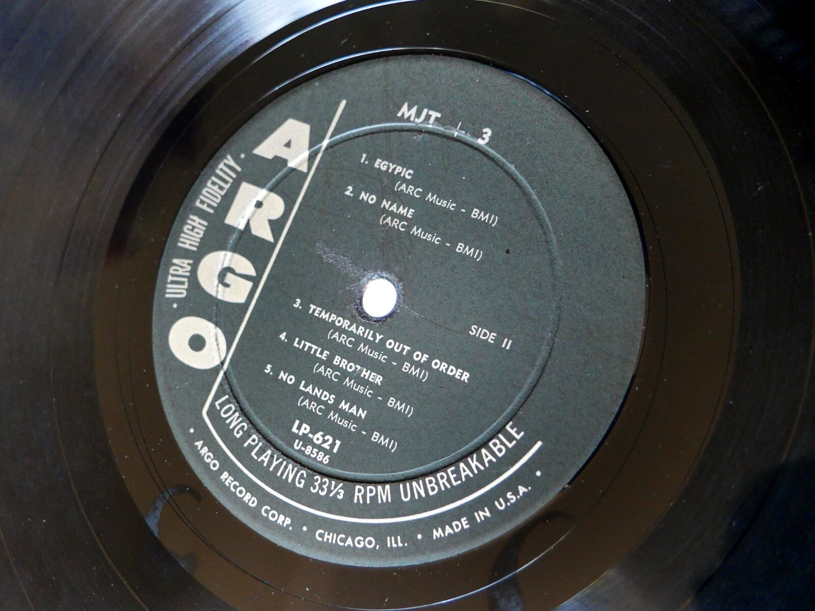 MJT + 3 LP ARGO LP 621 US 1957 JAZZ DG MONO Richard Abrahms Bob Cranshaw Daddy-O