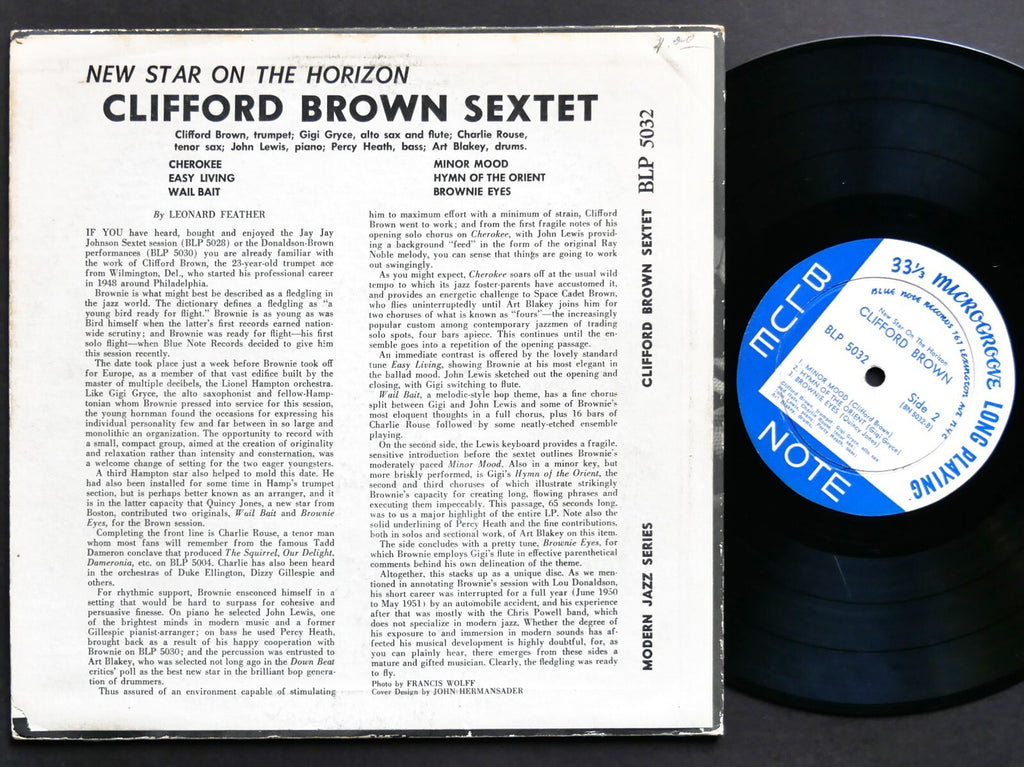 CLIFFORD BROWN New Star On The Horizon 10" LP BLUE NOTE BLP 5032 MONO Art Blakey