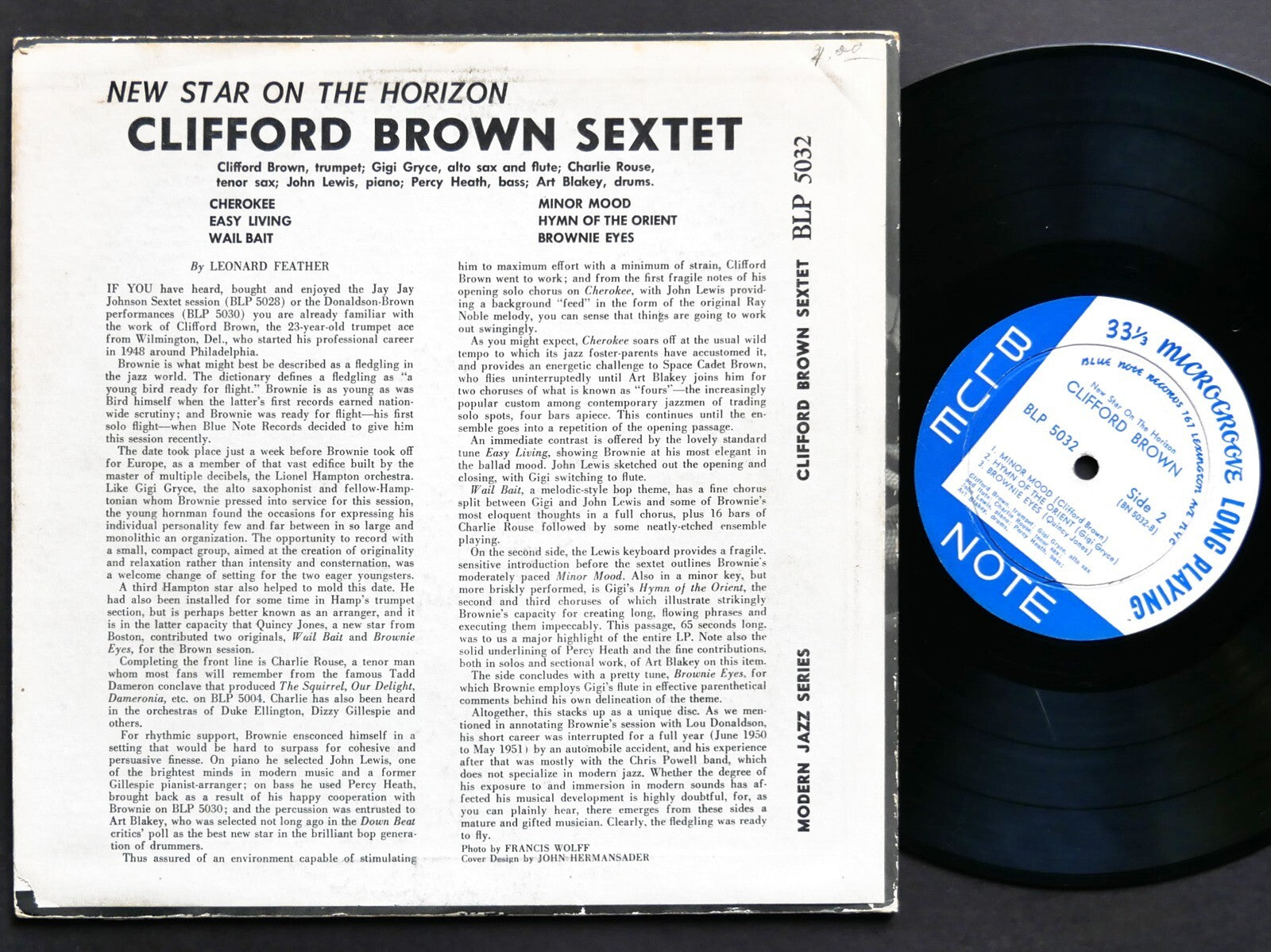 CLIFFORD BROWN New Star On The Horizon 10" LP BLUE NOTE BLP 5032 MONO Art Blakey
