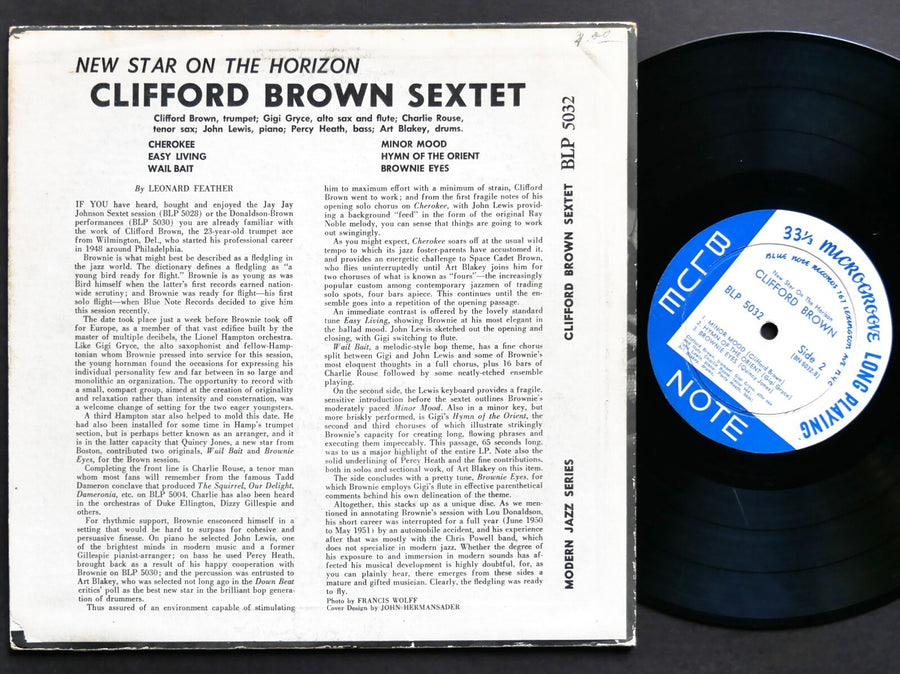 CLIFFORD BROWN New Star On The Horizon 10" LP BLUE NOTE BLP 5032 MONO Art Blakey