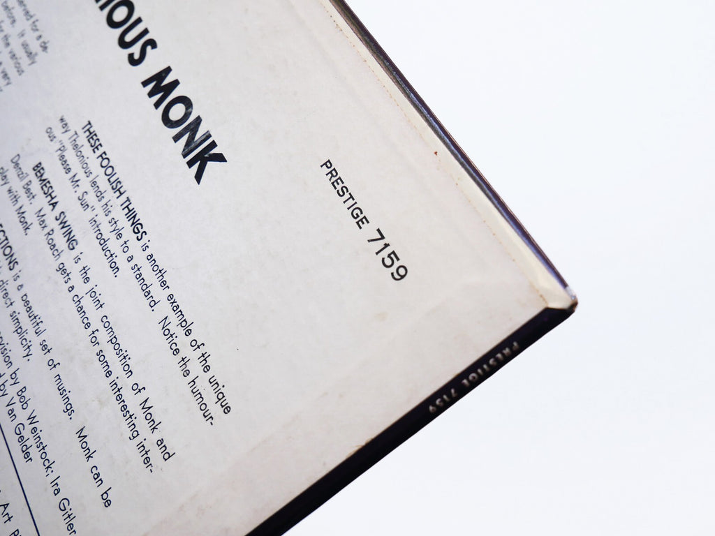 THELONIOUS MONK Monk's Moods LP PRESTIGE PRLP 7159 US 1959 NJ DG MONO Art Blakey