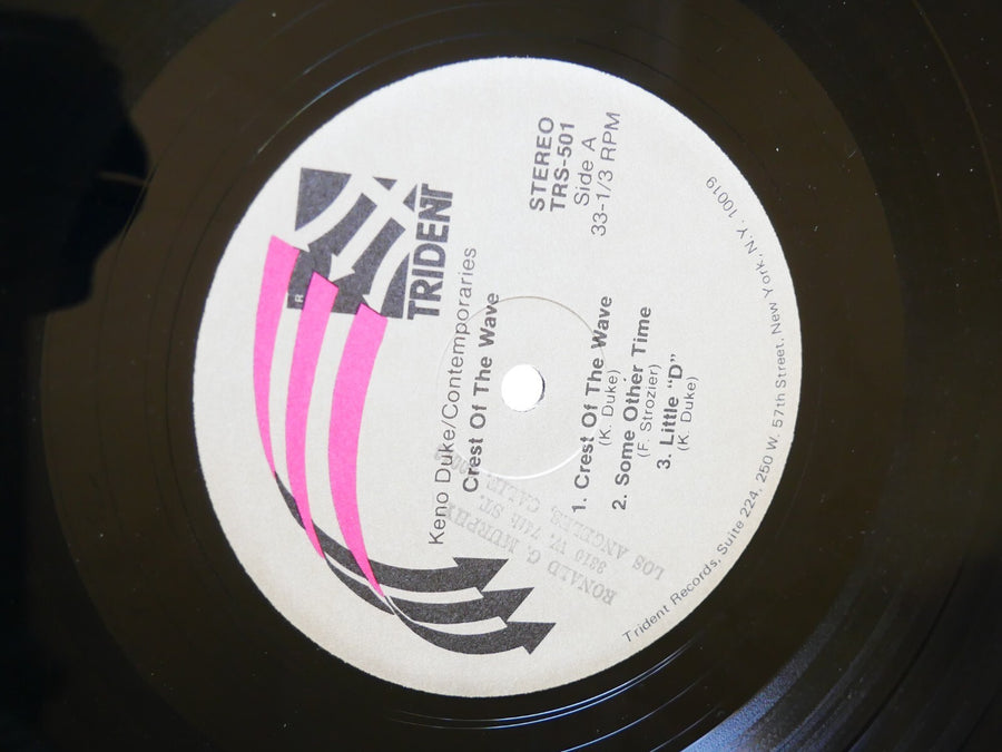 KENO DUKE / CONTEMPORARIES Crest Of The Wave LP TRIDENT TRS 501 George Coleman