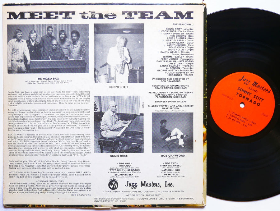 SONNY STITT Tornado LP JAZZ MASTERS JM 1003 US 1974 Jazz Funk