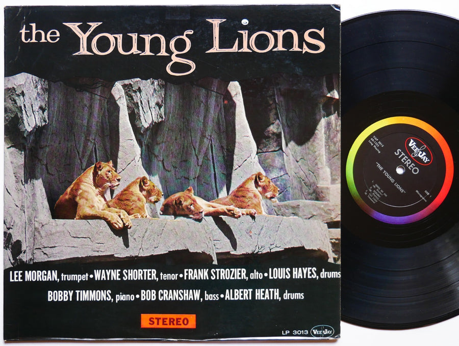 THE YOUNG LIONS LEE MORGAN WAYNE SHORTER LP VEE JAY VJLP 3013 Bobby Timmons VG+