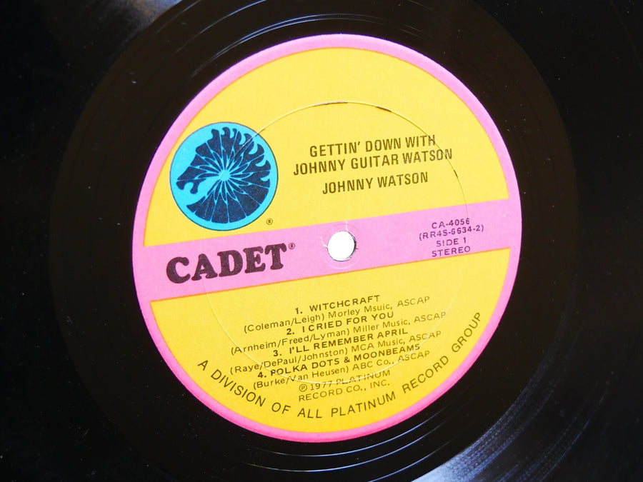 JOHNNY GUITAR WATSON Gettin' Down With LP CADET CA-4056 US 1977 Blues Soul