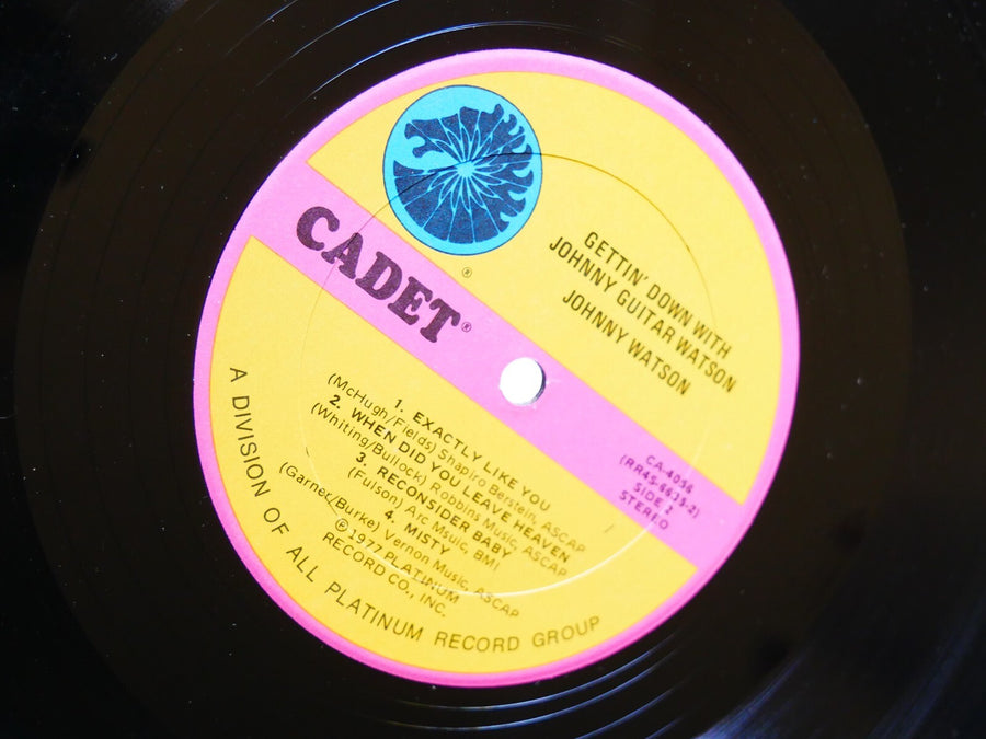 JOHNNY GUITAR WATSON Gettin' Down With LP CADET CA-4056 US 1977 Blues Soul