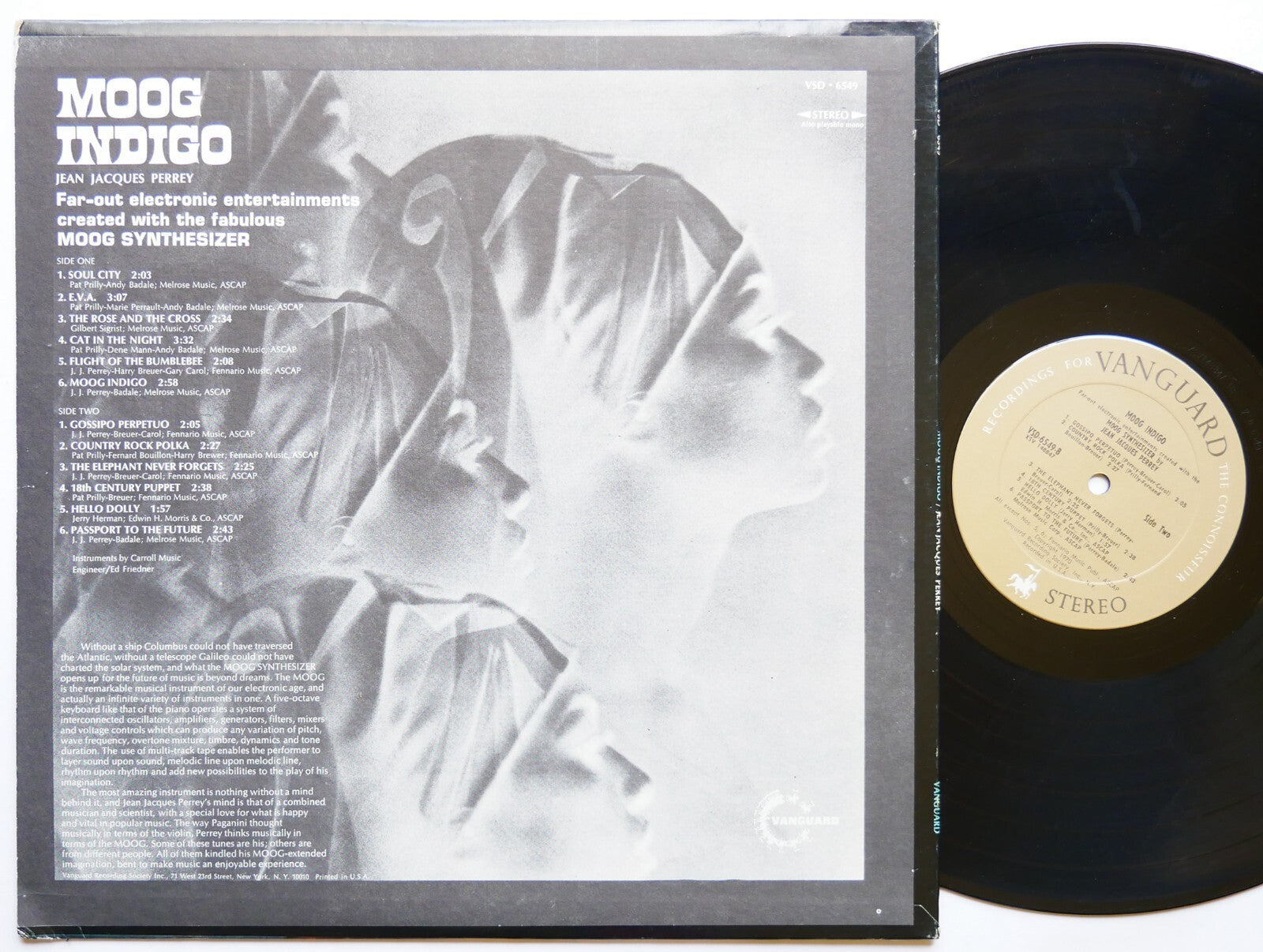 JEAN JACQUES PERREY Moog Indigo LP VANGUARD VSD 6549 US 1970 Electronic CLEAN