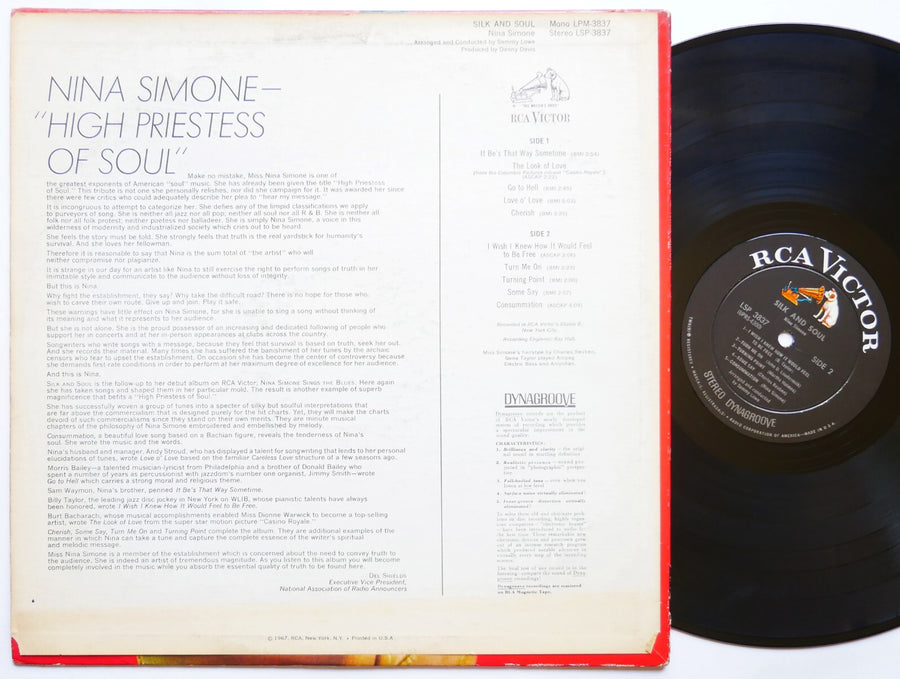 NINA SIMONE Silk & Soul LP RCA VICTOR LSP-3837 US 1967 DG ST JAZZ Gene Taylor