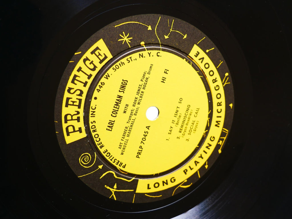 EARL COLEMAN Returns LP PRESTIGE 7045 US 1956 DG MONO Gigi Gryce Oscar Pettiford